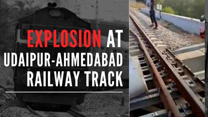Attempt to blow up bridge on Udaipur-Ahmedabad railway line Unidentified people attempted to blast a bridge on the Udaipur-Ahmedabad railway line, which was inaugurated 13 days ago by Prime Minister Narendra Modi