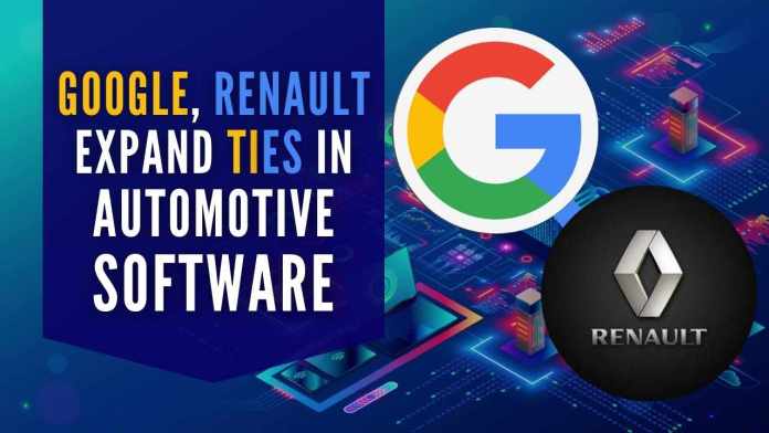Google, Renault expand ties in automotive software Renault Group will expand its use of Google Cloud technology for the SDV to better manage data capture and analytics