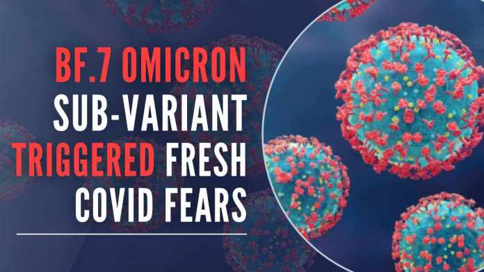 BF.7 Omicron Sub-Variant Triggered Fresh Covid Fears The symptoms of the new BF.7 sub-variant are similar to the common flu and include cold, cough, fever, body pain, etc