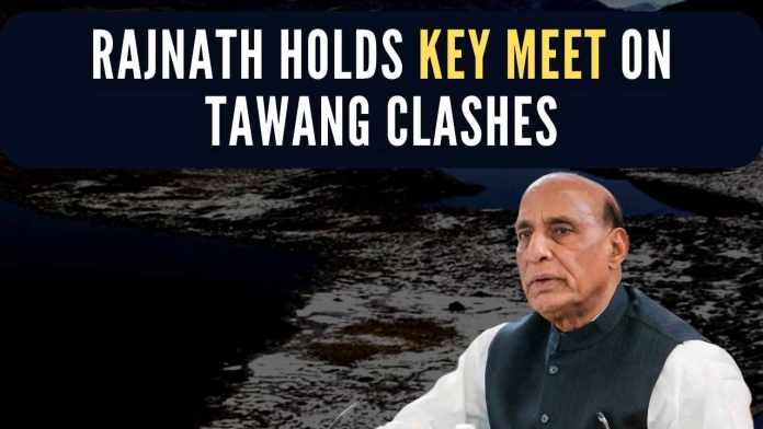 Rajnath holds key meet on Tawang clashes Due to the timely intervention of Indian military commanders, PLA soldiers have retreated to their own location