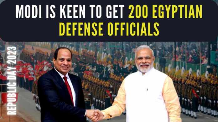 Republic Day parade 2023 (1) In addition to President's visit, a 200-member strong contingent from Egypt will participate in the parade and a series of MoUs are expected to be signed between the two countries