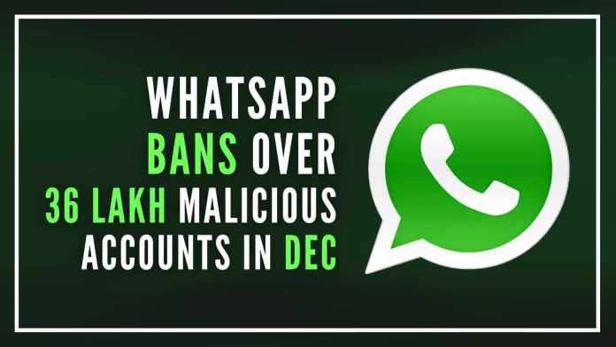 WhatsApp bans over 36 lakh malicious accounts in Dec Ministry of Electronics and IT has notified some amendments aimed at protecting the rights of 'Digital Nagriks'