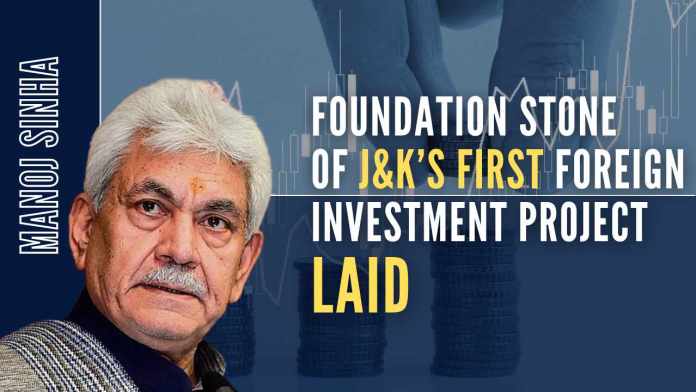 Foundation stone of J&K’s first foreign investment project laid The foundation stone was laid for the “Mall of Srinagar” which is to be built by UAE-based construction company EMAAR Group at the Sempora area on the outskirts of Srinagar