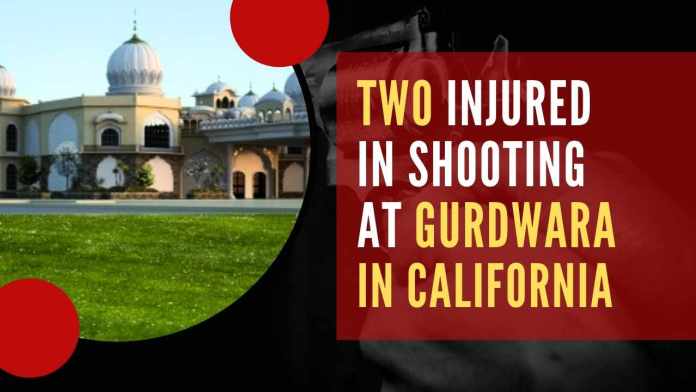 Gurudwara shooting in California The two persons were injured during a shootout between two persons who knew each other, said the police adding there was no hate crime involved
