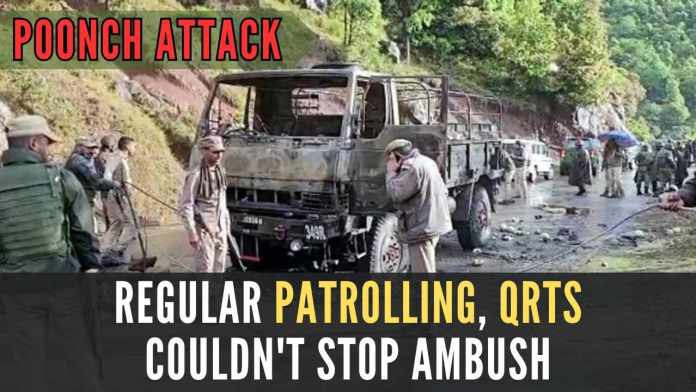 Poonch Attack (1) Intense search operations going on in the Bhatta Durrian forest belt to track down the group of terrorists