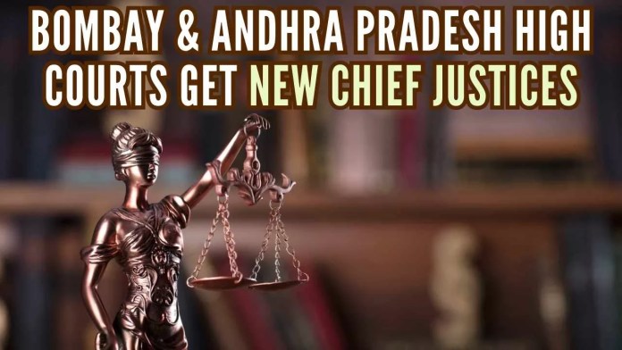 Bombay And Andhra Pradesh High Courts Get New Chief Justices Justice Upadhyaya and Justice Thakur were recommended for appointment as Chief Justice of the Bombay HC and Chief Justice of the Andhra Pradesh HC respectively