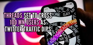 Threads set to cross 100 mn users as Twitter traffic dips Meta launched Threads last week for iOS and Android users in 100 countries, and it is currently the top free app on the App Store
