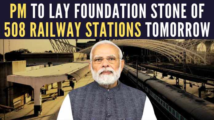 PM to lay foundation stone of 508 railway stations tomorrow Railway Minister Ashwini Vaishnaw said that railways have kept a target of completing the redevelopment project in a time of two years