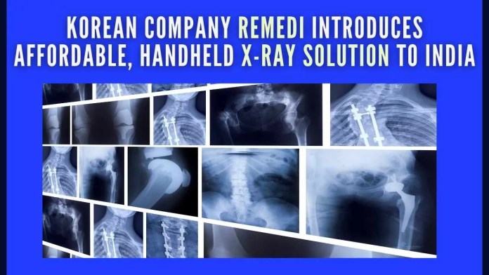 Korean company REMEDI introduces affordable, handheld x-ray solution to India The handheld X-ray device is not only low-dose but also lightweight, making it the perfect tool for quick and accurate diagnoses