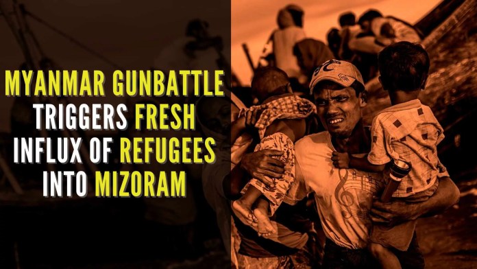 Myanmar gunbattle triggers fresh influx of refugees into Mizoram Majority of the refugees live in relief camps and government buildings, while many others are accommodated by their relatives