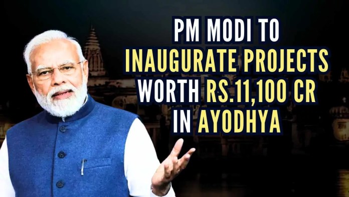PM Modi to lay foundation projects worth Rs 11,100cr in Ayodhya PM Modi's vision is to develop modern world-class infrastructure in Ayodhya, improve connectivity, and revamp its civic facilities