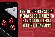 Centre issues advisory for social media subsidiaries to ban ads of illegal betting, loan apps Ministry of Electronics and Information Technology issued an advisory to all digital intermediaries to actively comply with the existing IT rules