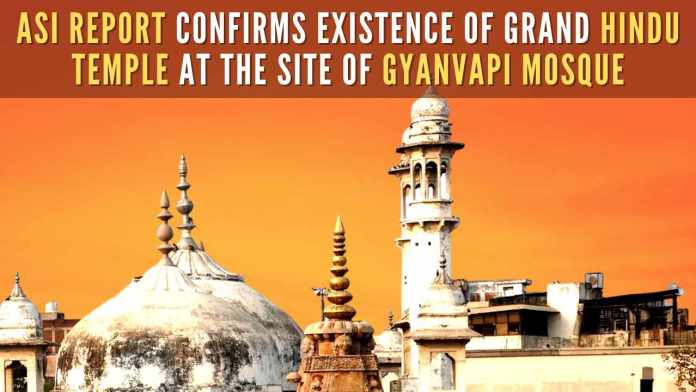 Archeological Survey confirms there was a large Hindu Temple prior to Gyanvapi Mosque in Varanasi Studies/ surveys conducted indicate that there was a Hindu Temple before the present structure was constructed based on discoveries of architectural remains, inscriptions, and art