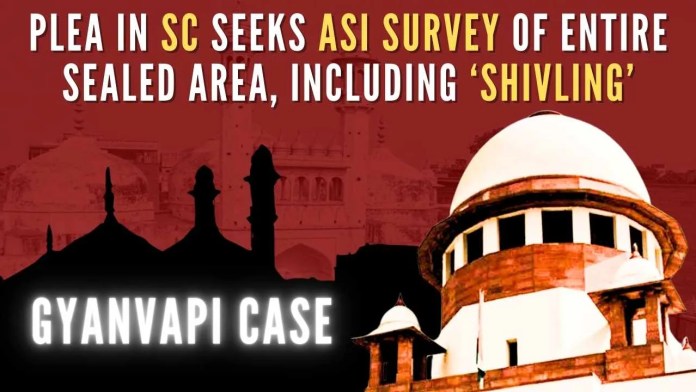 Gyanvapi case Recently, ASI found evidence of a large Hindu Temple after surveying the mosque complex (excluding the 'wazukhana')