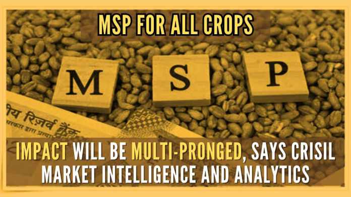 MSP for all crops Annual procurement, hike every year could have huge ramifications for the exchequer, economists say