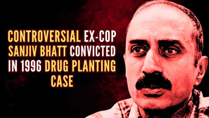 20 years imprisonment to Controversial ex-cop Sanjiv Bhatt for planting drugs Sanjiv Bhatt had committed crime of planting drugs in the hotel room of Rajasthan based advocate Sumer Singh Rajpurohit in 1996 when he was the district police chief of Banaskantha