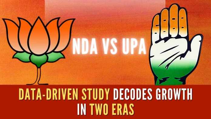 NDA vs UPA Data-driven study decodes growth in two eras; check insightful analysis BJP-led govt nurtured fast-paced growth and spurring economic activity in remote locations that were ‘neglected’ under the UPA 1 and UPA 2