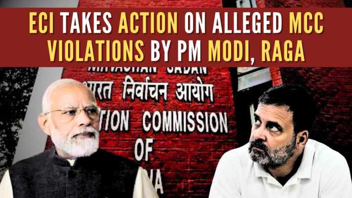 ECI issues show cause notice over alleged MCC Violations by PM Modi, Rahul Gandhi; Seeks Response from BJP, Congress Chief BJP accused Rahul Gandhi of perpetuating a North-South divide in the country based on language and region to disrupt the electoral atmosphere