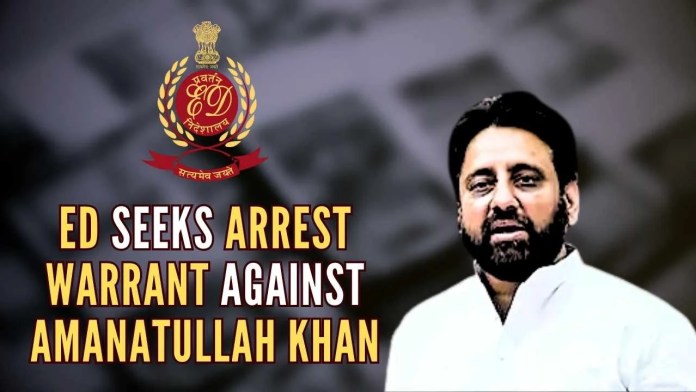 ED seeks arrest warrant against AAP MLA Amanatullah Khan According to the ED, AAP MLA Amanatullah Khan acquired ‘huge proceeds of crime’ in cash through illegal recruitment of staff