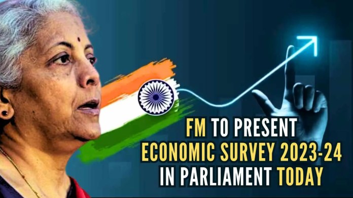 FM Nirmala Sitharaman to present Economic Survey 2023-24 in Parliament today The Economic Survey provides statistical information and analysis on various sectors of the economy