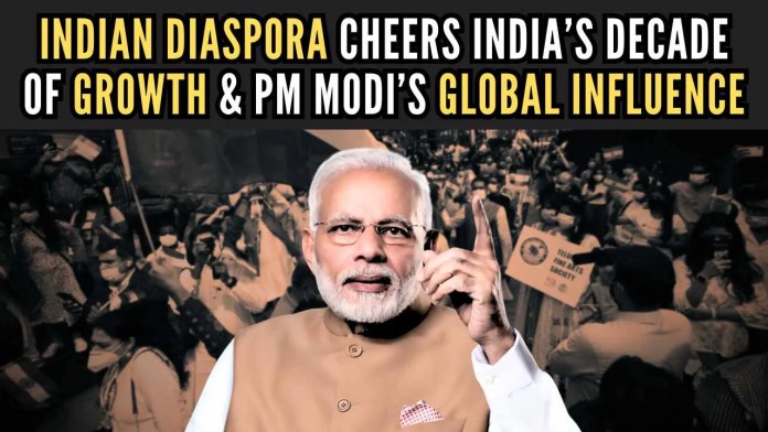 Indian Diaspora cheers India’s decade of growth & PM Modi’s global influence Participants at Times Square in New York expressed their enthusiasm and optimism about India’s growth trajectory under PM Modi's leadership