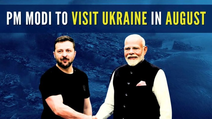 PM Modi to visit Ukraine in August After PM Modi was re-elected to power, Zelensky congratulated him and invited him to visit the war-ravaged country