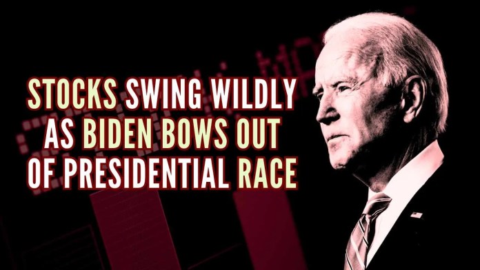 Stocks Swing Wildly as Biden Drops Out of Presidential Race Biden’s withdrawal has injected uncertainty into the outlook for markets at an increasingly critical juncture