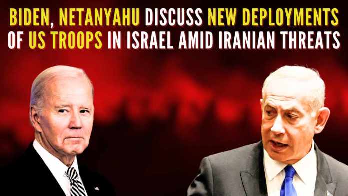 Biden, Netanyahu discuss new deployments of US troops in Israel amid Iranian threats Iran’s supreme leader, Ayatollah Ali Khamenei, issued an order to strike Israel directly, in retaliation for the killing of Hamas’s leader, Ismail Haniyeh