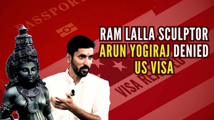 US Denies visa to Ayodhya Ram Lalla sculptor Arun Yogiraj The US Embassy officials did not provide any specific reason for the visa refusal