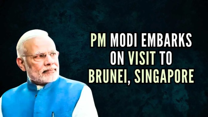 Narendra Modi embarks on visit to Brunei, Singapore PM Modi's journey began in Brunei Darussalam, where he is the first Indian Prime Minister to undertake a bilateral visit