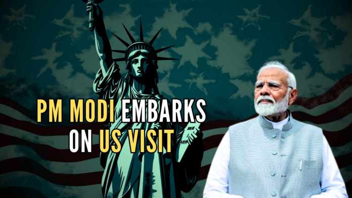 PM Modi embarks on US visit From Wilmington, Modi will travel to New York to attend an Indian community event at Long Island on September 22 and address the Summit of the Future at the UN General Assembly the next day