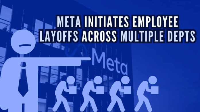 Meta layoffs across multiple departments Meta explained that multiple teams are adjusting their resources to better align with the company's long-term strategic goals