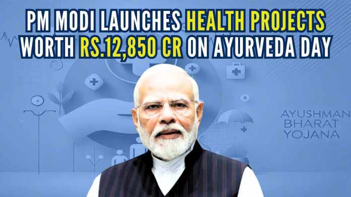 PM Modi Launches Health Projects Worth Rs.12,850 Cr On Ayurveda Day PM Modi emphasized the importance of integrating Ayurveda with modern medicine, stating that this approach has ushered in a new era in the health sector over the past decade