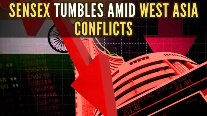 Sensex crashes to 1,769 pts to 3-week low, investors lose Rs.9.78 lakh cr The domestic market took a sharp downturn following Iran’s launch of ballistic missiles at Israel, sparking fears of retaliation and escalation in war