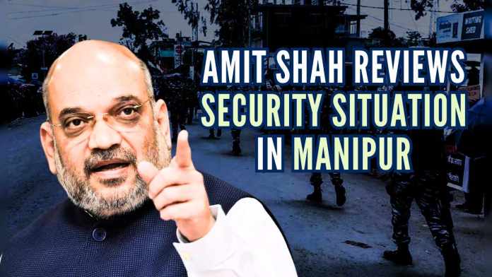 Amit Shah reviews security situation in Manipur As the situation continues to unfold, authorities are on high alert, with the Central government closely monitoring developments in the state