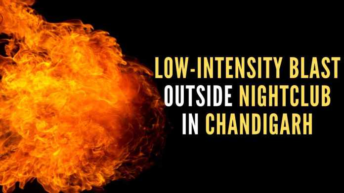 Chandigarh blast Chandigarh Police have launched an investigation into the blast, with forensic teams already at the scene