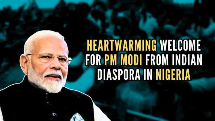 Heartwarming welcome for PM Modi from Indian diaspora in Nigeria The warm reception underscored the deep cultural ties and strong sense of pride the Indian community shares with their homeland