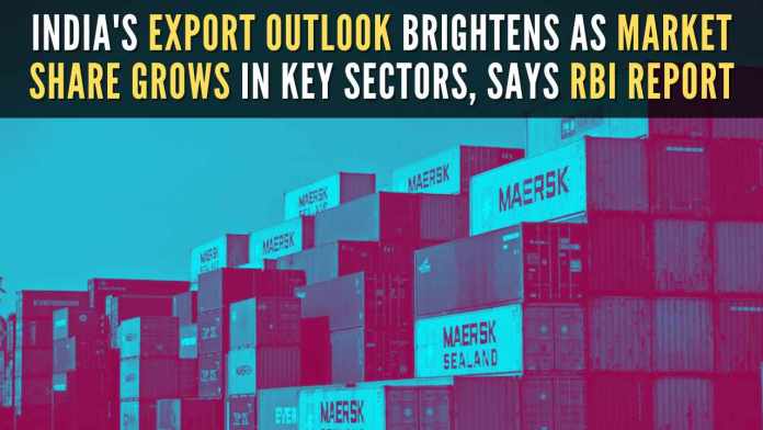 India's export outlook brightens as market share grows in key sectors, says RBI report India’s port capacity has more than doubled, from 745 million tonnes to over 1,600 million tonnes