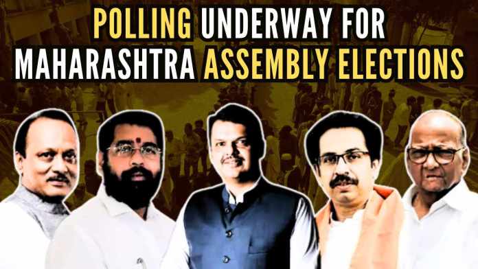 Polling underway for Maharashtra assembly elections The elections are being held across 1,00,186 polling stations, with 42,604 located in urban areas and 57,582 in rural regions