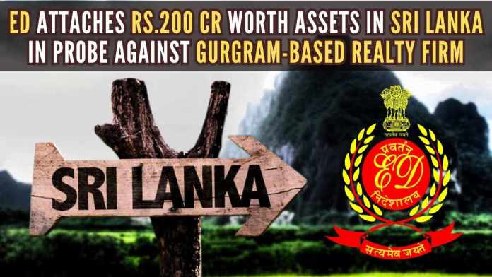 ED attaches Rs 200-cr worth of assets in Sri Lanka in probe against Gurugram-based realty company, cheated home buyers The assets are linked to Gurugram-based Krrish Realtech Pvt. Ltd., a company promoted by businessman Amit Katyal, who is also alleged to be closely associated with the family of RJD chief Lalu Prasad
