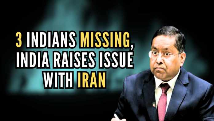 3 Indians missing, government raises issue with Iran The MEA has strongly raised the matter with Iran, urging swift action to track and ensure the safety of the missing Indian nationals