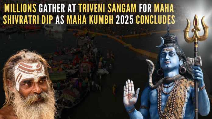 Maha Kumbh to end in Prayagraj with final holy dip on Maha Shivratri The Maha Kumbh 2025 in Prayagraj witnessed a record-breaking turnout, culminating in a grand spiritual gathering on Maha Shivratri
