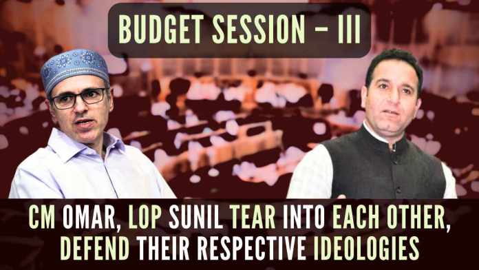 Budget Session – III (1) The events of the first four days in the Legislative Assembly sent a clear message—as stated by LoP Sunil Sharma, the Modi government will not compromise its stand on J&K