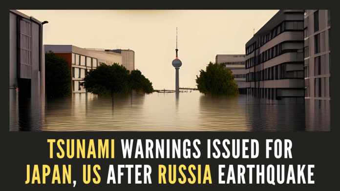 Tsunami Warnings Issued for Japan, U.S. After Russia Earthquake A powerful 8.8 magnitude earthquake struck Russia’s Kamchatka Peninsula, triggering tsunami warnings across the Pacific, including Japan, Alaska, and the US West Coast. No casualties reported yet