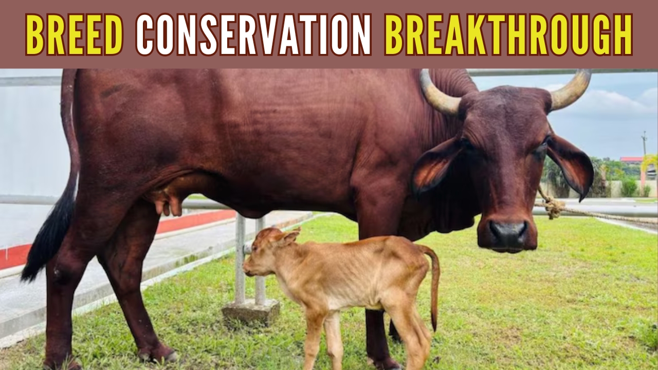 Assam has achieved a landmark in livestock science with the birth of an IVF-born Lakhimi calf, combining modern reproductive technology with indigenous breed conservation