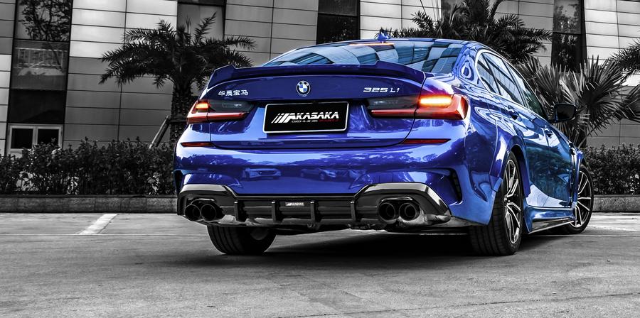 2019+ bmw g20 3 series akasaka style rear diffuser