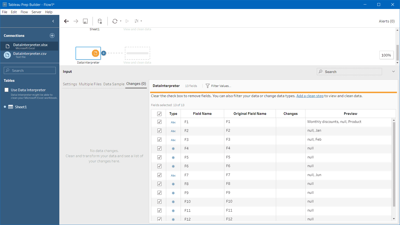 How To Promote Column Headers With Tableau Prep Builder PhData