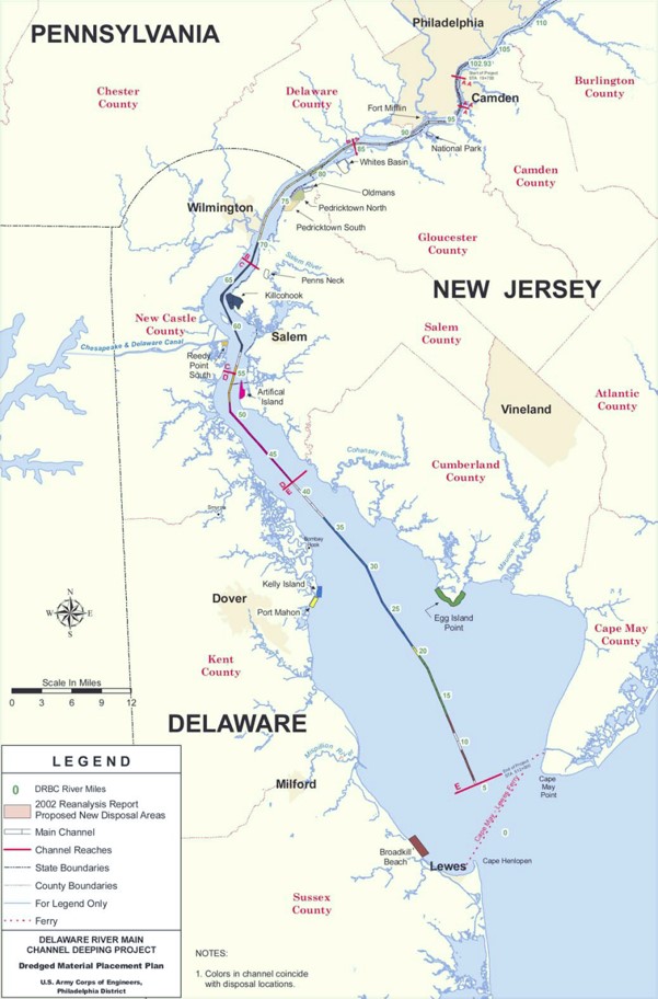 What Does The Delaware River US Map Reveal For 2026 Dredging Map 