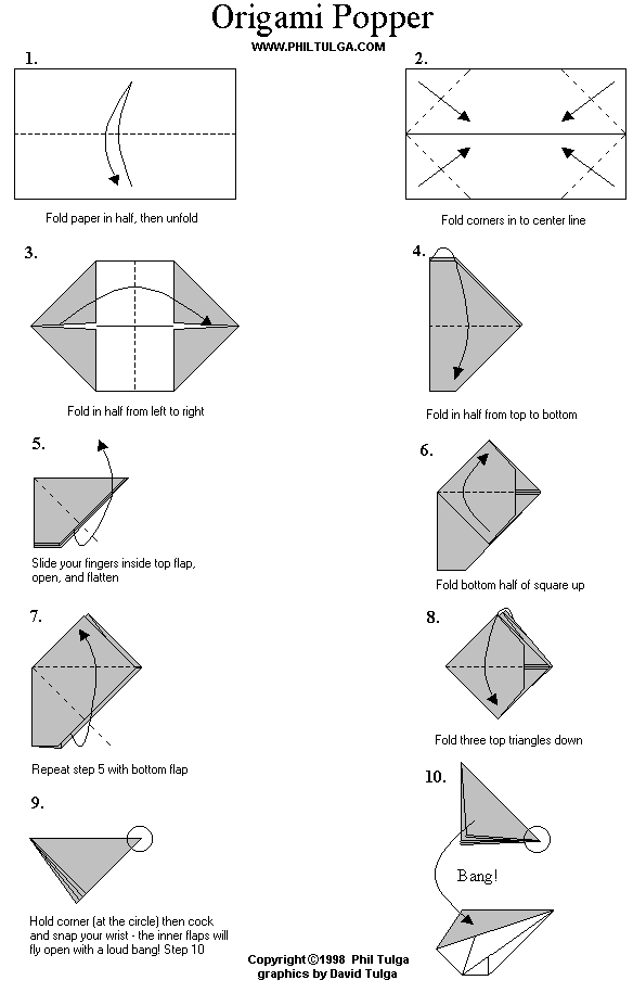 Such skills allow children to comprehend, characterize, and construct their own vernacular for the world around them. Making Sound With Geometric Shapes By Phil Tulga Origami Popper