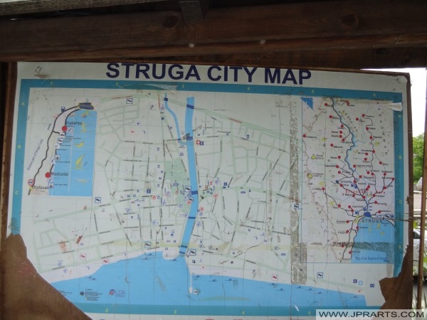 Struga City Map (Macedonia)